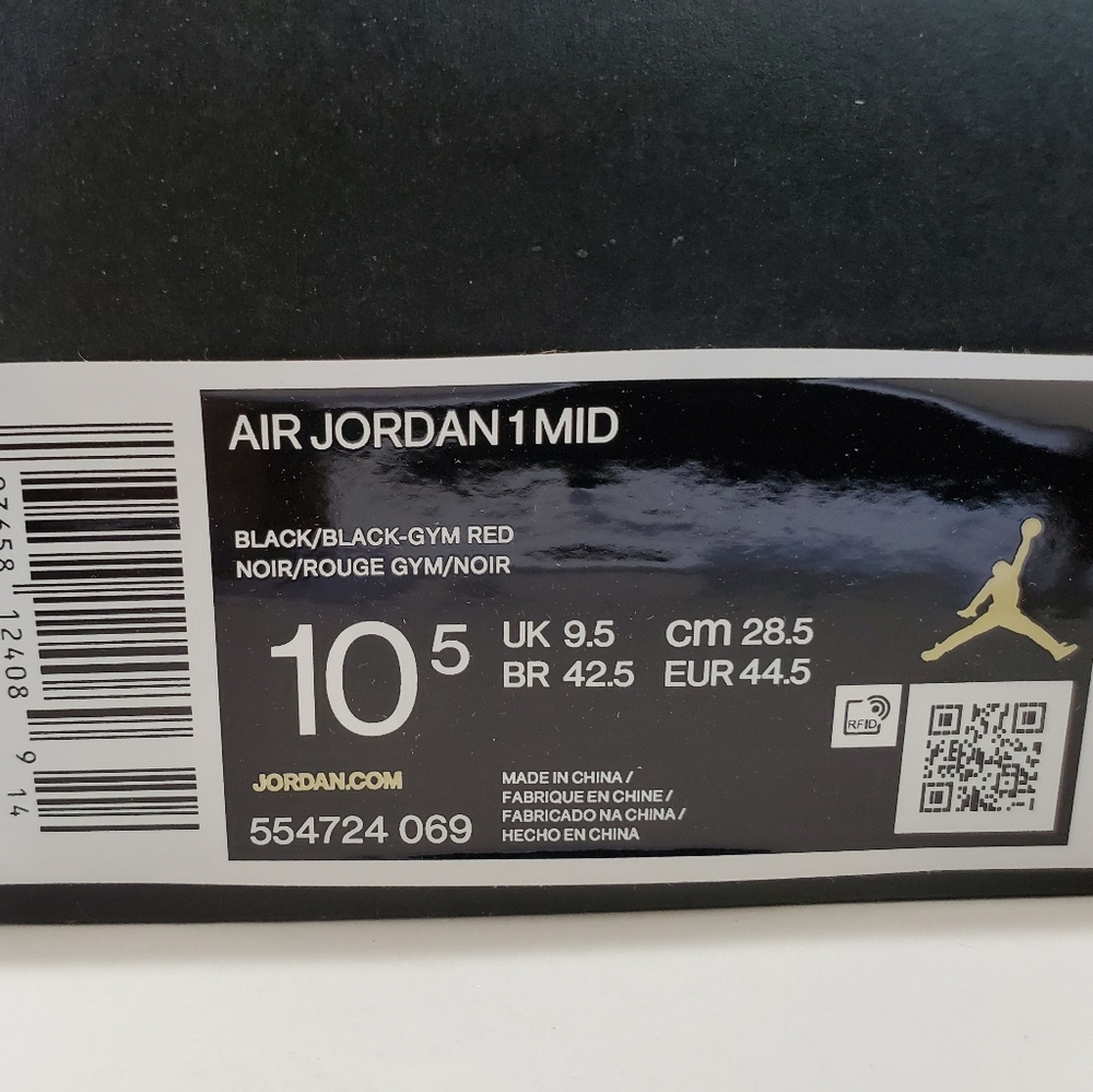 Air Jordan 1 mid Chicago toe - Picture 3 of 8